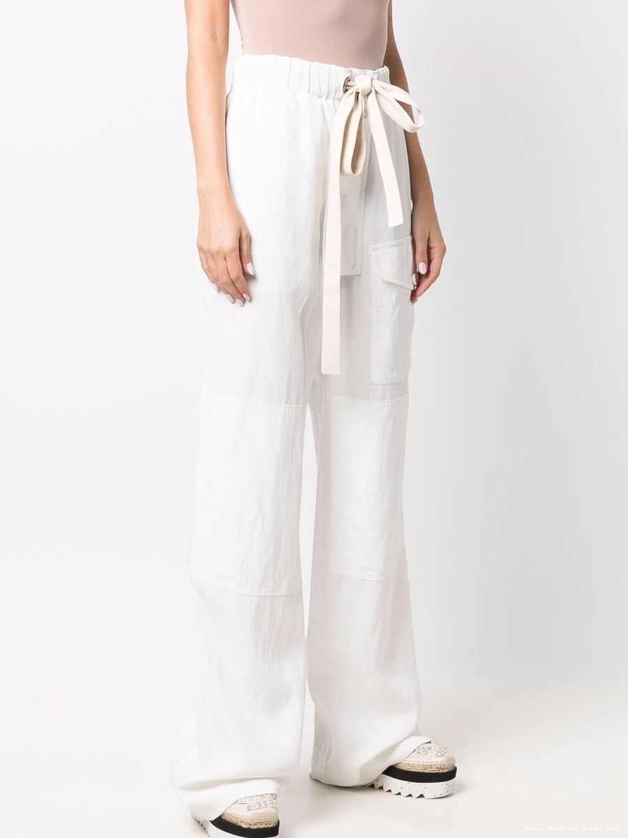 Affordable flap Stella straight-leg trousers McCartney pockets Women 0719